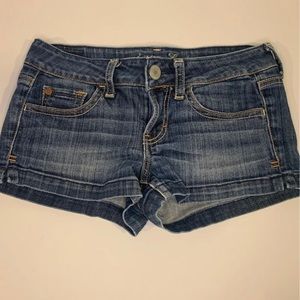 Used American Eagle Jean Shorts. Size 0